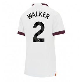 Manchester City Kyle Walker #2 Borta Kläder Dam 2023-24 Kortärmad